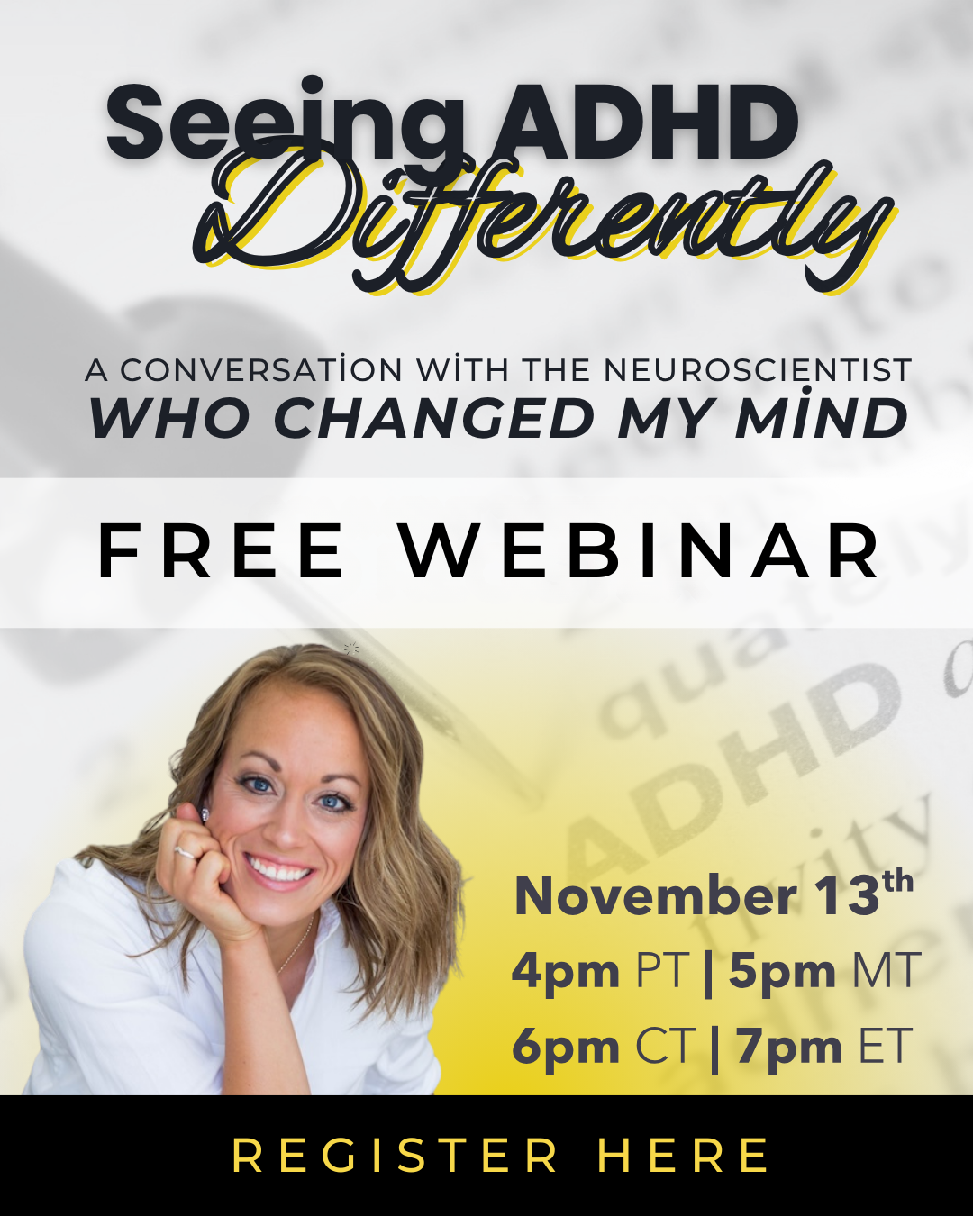 Seeing ADHD Differently Webinar Banner - Mobile